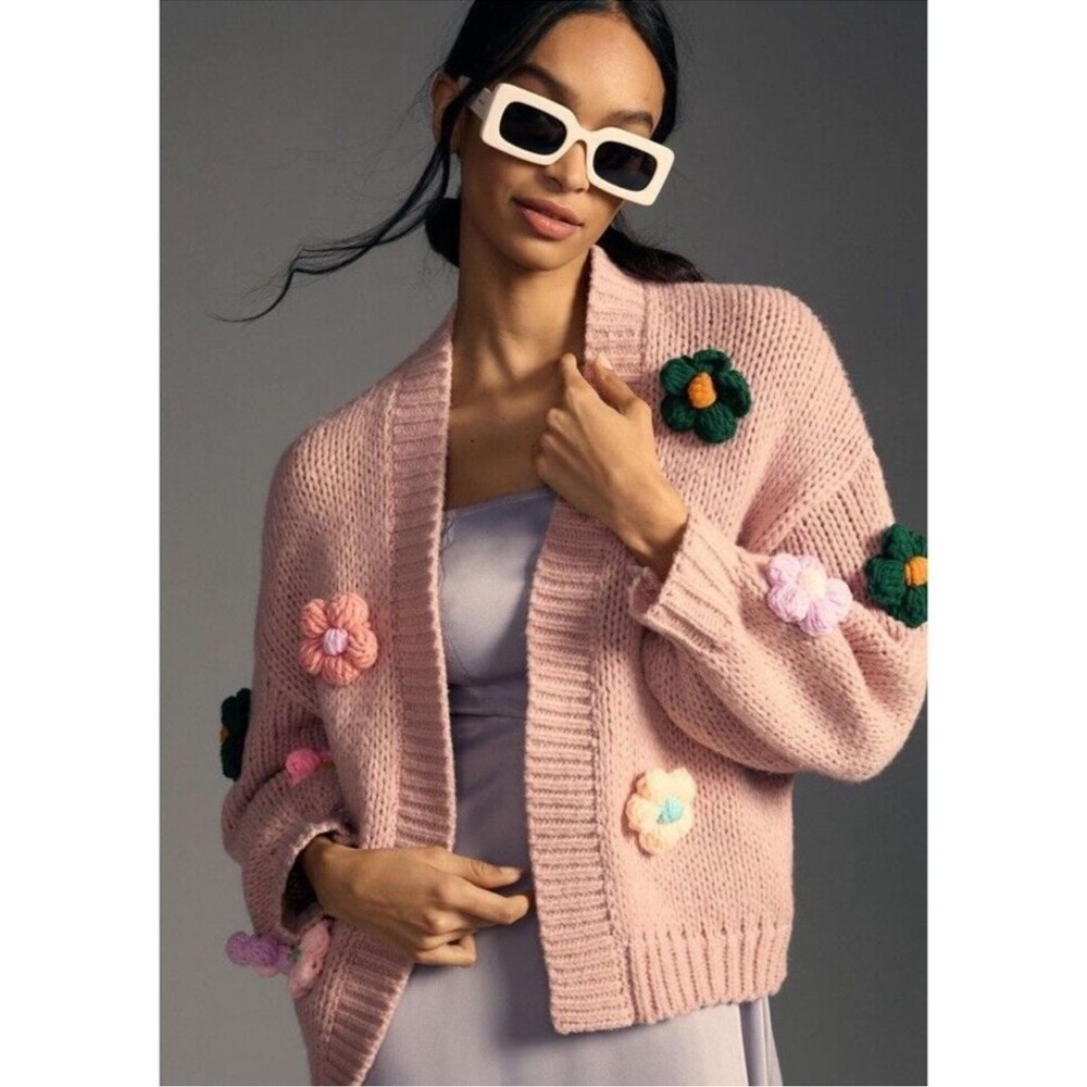 Susannah 3D Cardigan Sweater by Maeve x Anthropologie